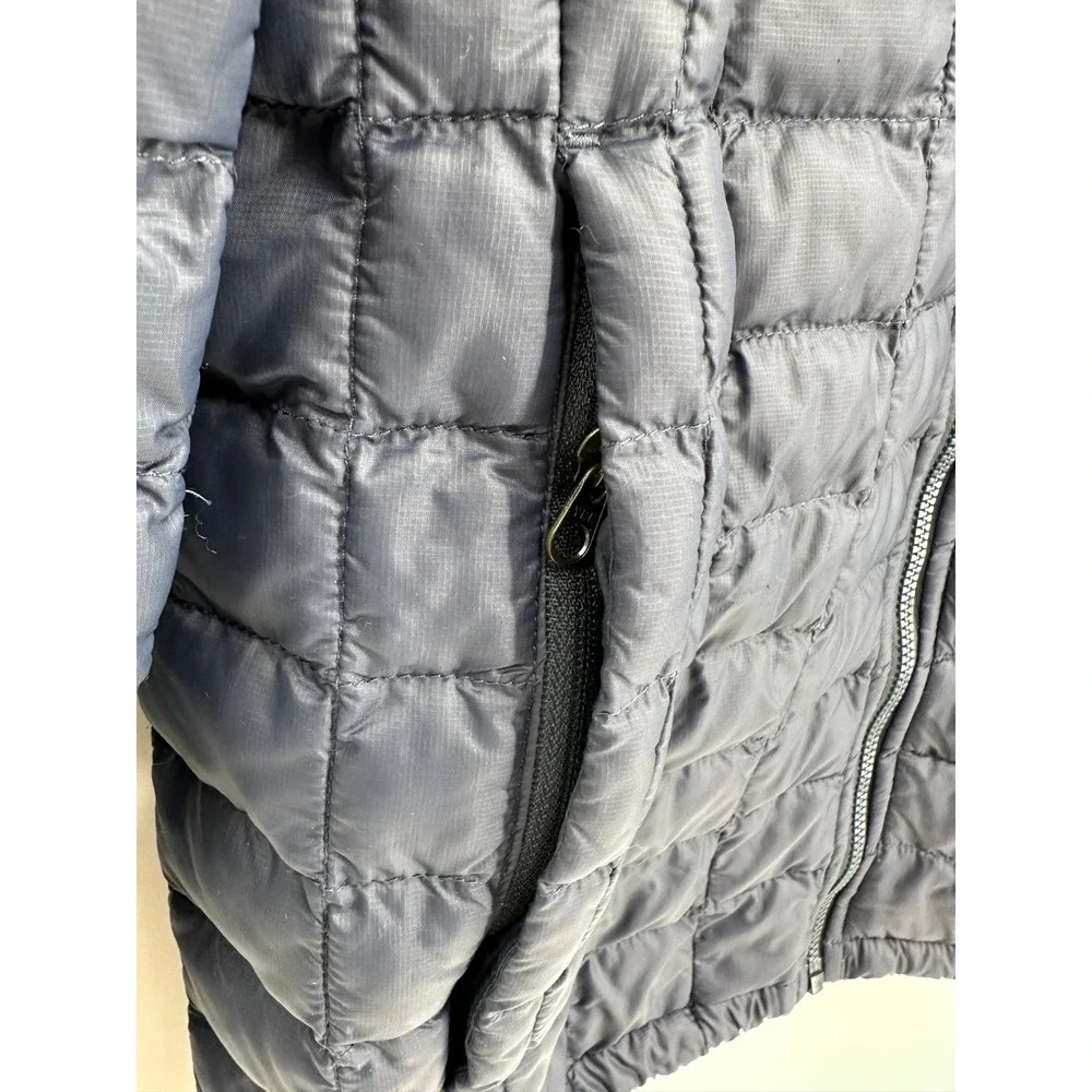 The North Face Thermoball Eco Puffer Jacket Mens XS Navy Blue Full Zip Quilted